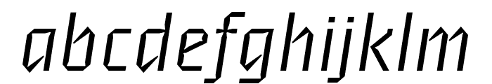 Brevier Regular Italic Font LOWERCASE