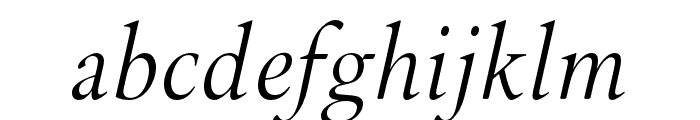 Brigade Light Italic Font LOWERCASE