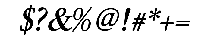 Brigade Medium Italic Font OTHER CHARS
