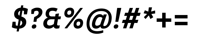 Brix Slab Cond Bold Italic Font OTHER CHARS