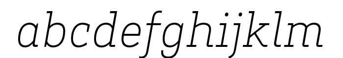 Brix Slab Cond ExtraLight Italic Font LOWERCASE