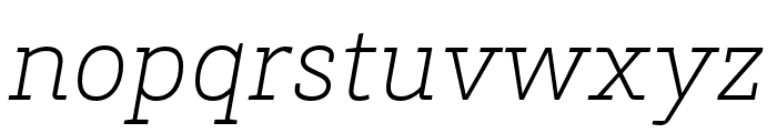 Brix Slab Cond ExtraLight Italic Font LOWERCASE