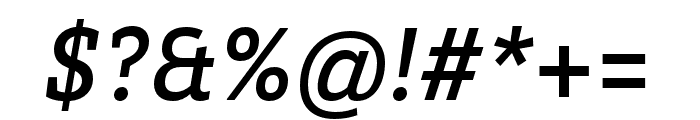 Brix Slab Cond Medium Italic Font OTHER CHARS