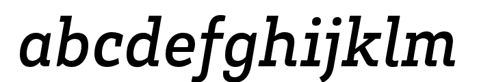 Brix Slab Cond Medium Italic Font LOWERCASE