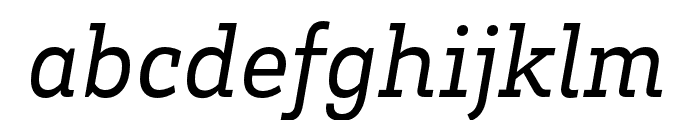 Brix Slab Regular Italic Font LOWERCASE