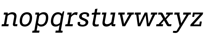 Brix Slab Regular Italic Font LOWERCASE