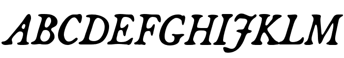 Broadsheet Italic Font UPPERCASE