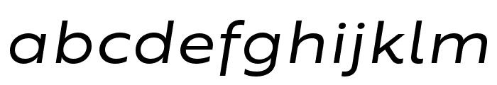 Brother XS Regular Italic Font LOWERCASE