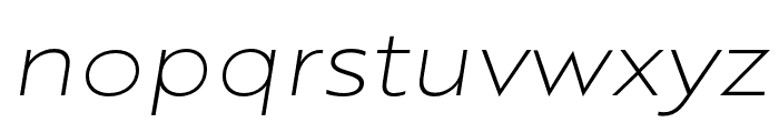 Brother XS Thin Italic Font LOWERCASE