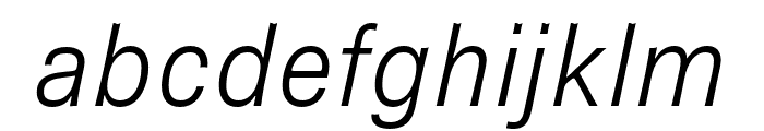 Brown Pro Light Italic Font LOWERCASE