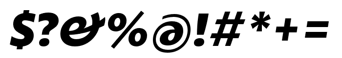 Bruna Bold Italic Font OTHER CHARS