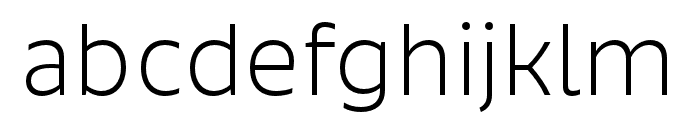 Bruna Light Font LOWERCASE