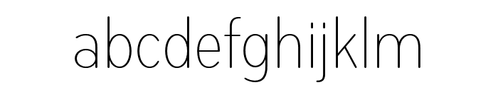 Bryant Compressed Light Font LOWERCASE