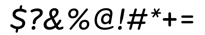 Bryant Medium Italic Font OTHER CHARS