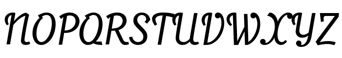 Bullen Italic Font UPPERCASE