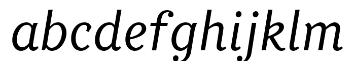 Bullen Italic Font LOWERCASE