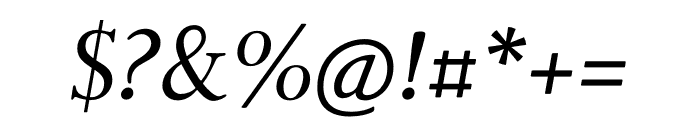 Bunyan Pro Italic Font OTHER CHARS