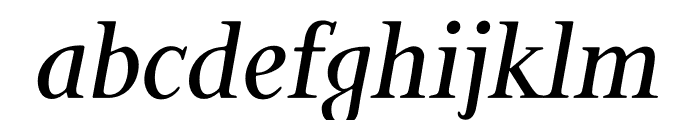 Bunyan Pro Medium Italic Font LOWERCASE