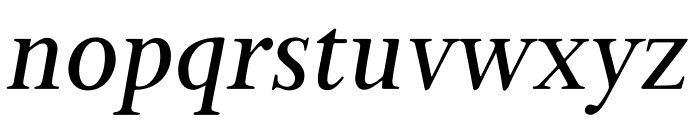 Bunyan Pro Medium Italic Font LOWERCASE