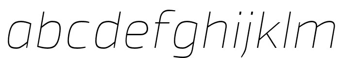 Byker UltraLight Italic Font LOWERCASE