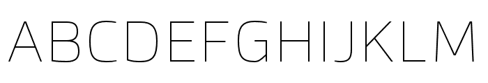 Byker UltraLight Font UPPERCASE