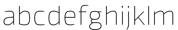 Byker UltraLight Font LOWERCASE
