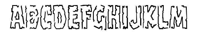 CCFrostbite Chip Font UPPERCASE