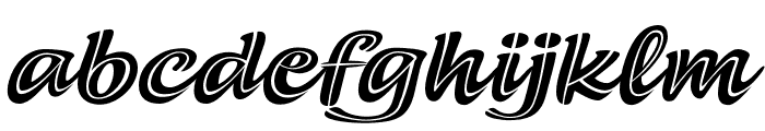 CCSummerFlingSplit Italic Font LOWERCASE