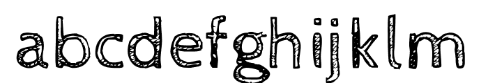 Cabin Sketch Regular Font LOWERCASE