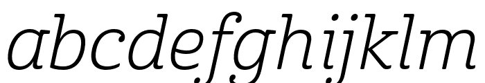 Cabrito Cond Book Italic Font LOWERCASE