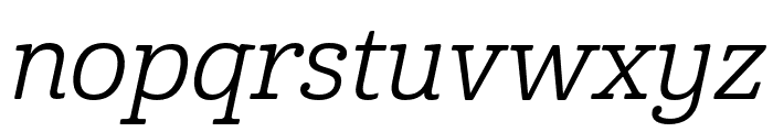 Cabrito Cond Regular Italic Font LOWERCASE