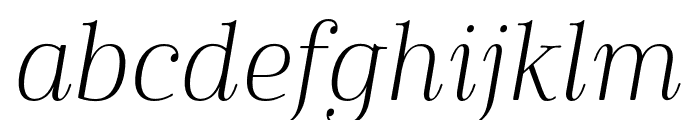 Cabrito Didone Ext Light It Font LOWERCASE