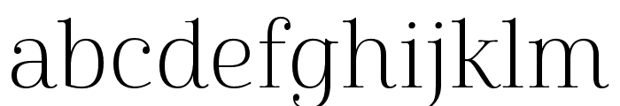 Cabrito Didone Norm Light Font LOWERCASE
