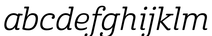 Cabrito Ext Regular Italic Font LOWERCASE