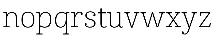 Cabrito Ext Thin Font LOWERCASE