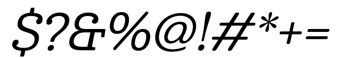Cabrito Norm Medium Italic Font OTHER CHARS