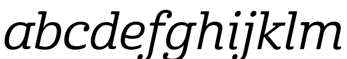 Cabrito Norm Medium Italic Font LOWERCASE