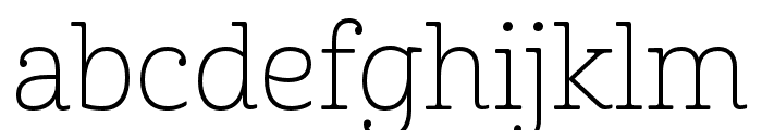 Cabrito Norm Thin Font LOWERCASE