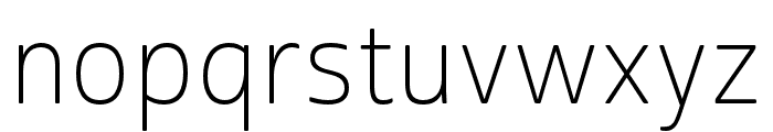 Cabrito Sans Ext Thin Font LOWERCASE