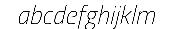 Cairo ExtraLight Italic Font LOWERCASE