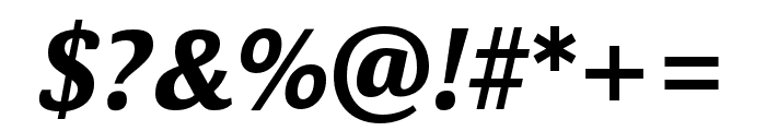 Calendula Bold Italic Font OTHER CHARS