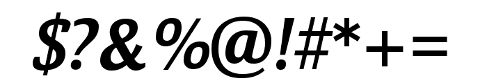 Calendula Demi Italic Font OTHER CHARS