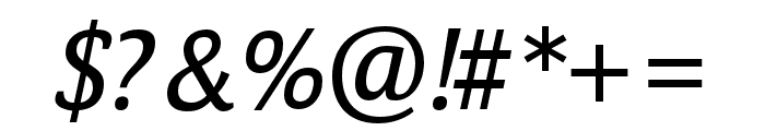 Calendula Italic Regular Font OTHER CHARS