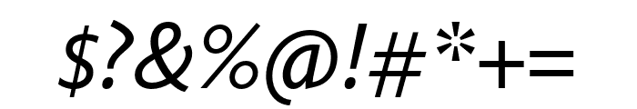 Calluna Sans Italic Font OTHER CHARS