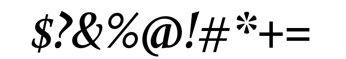 Calluna Semibold Italic Font OTHER CHARS