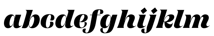 Campaign Serif Black Italic Font LOWERCASE