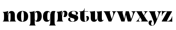 Campaign Serif Black Font LOWERCASE