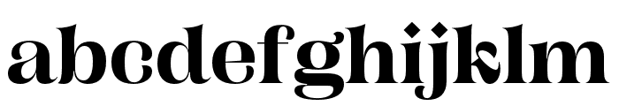 Campaign Serif Bold Font LOWERCASE