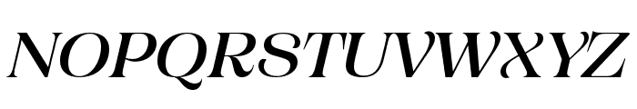 Campaign Serif Medium Italic Font UPPERCASE