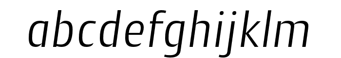 Cantiga Light Italic Font LOWERCASE